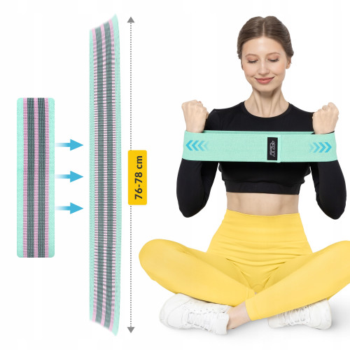 Резинка для фитнеса  4FIZJO Hip Band 3 шт Mix - фото №11